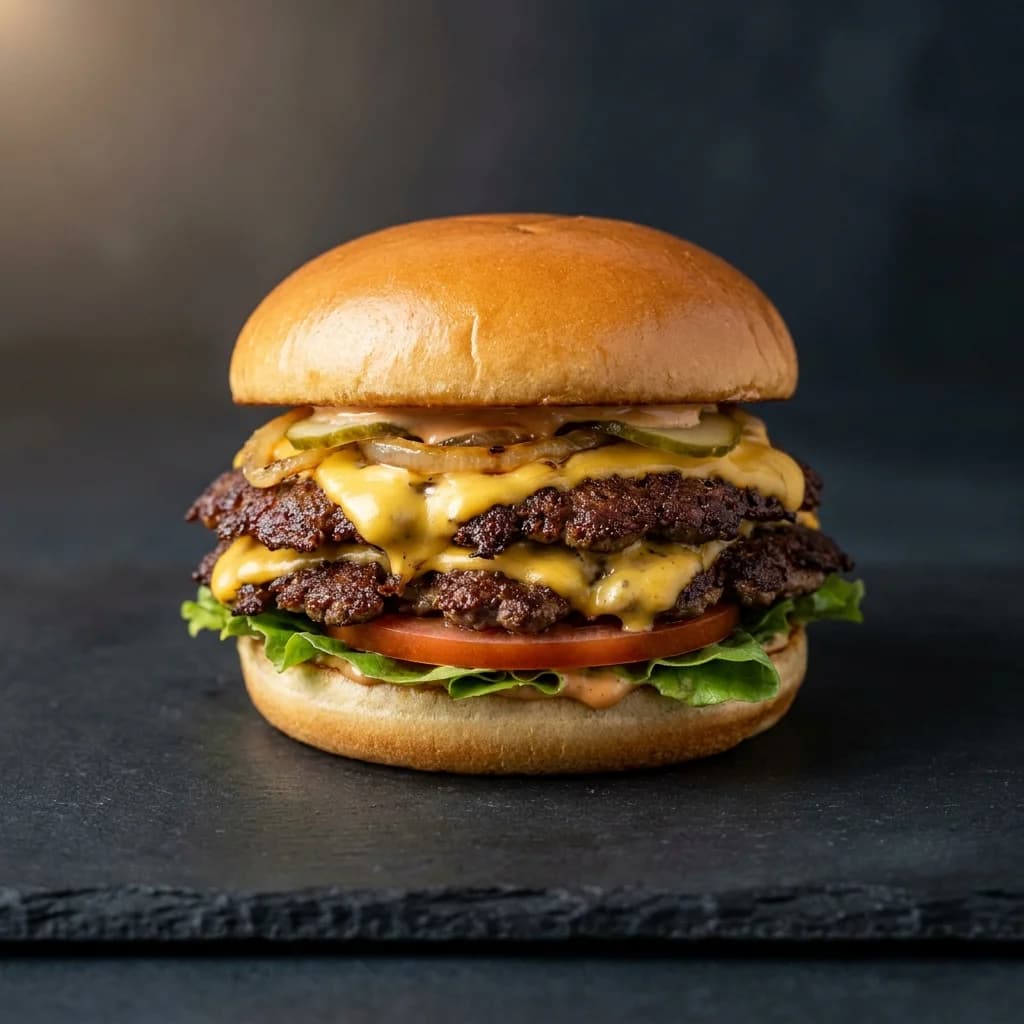 The Classic — double smash burger